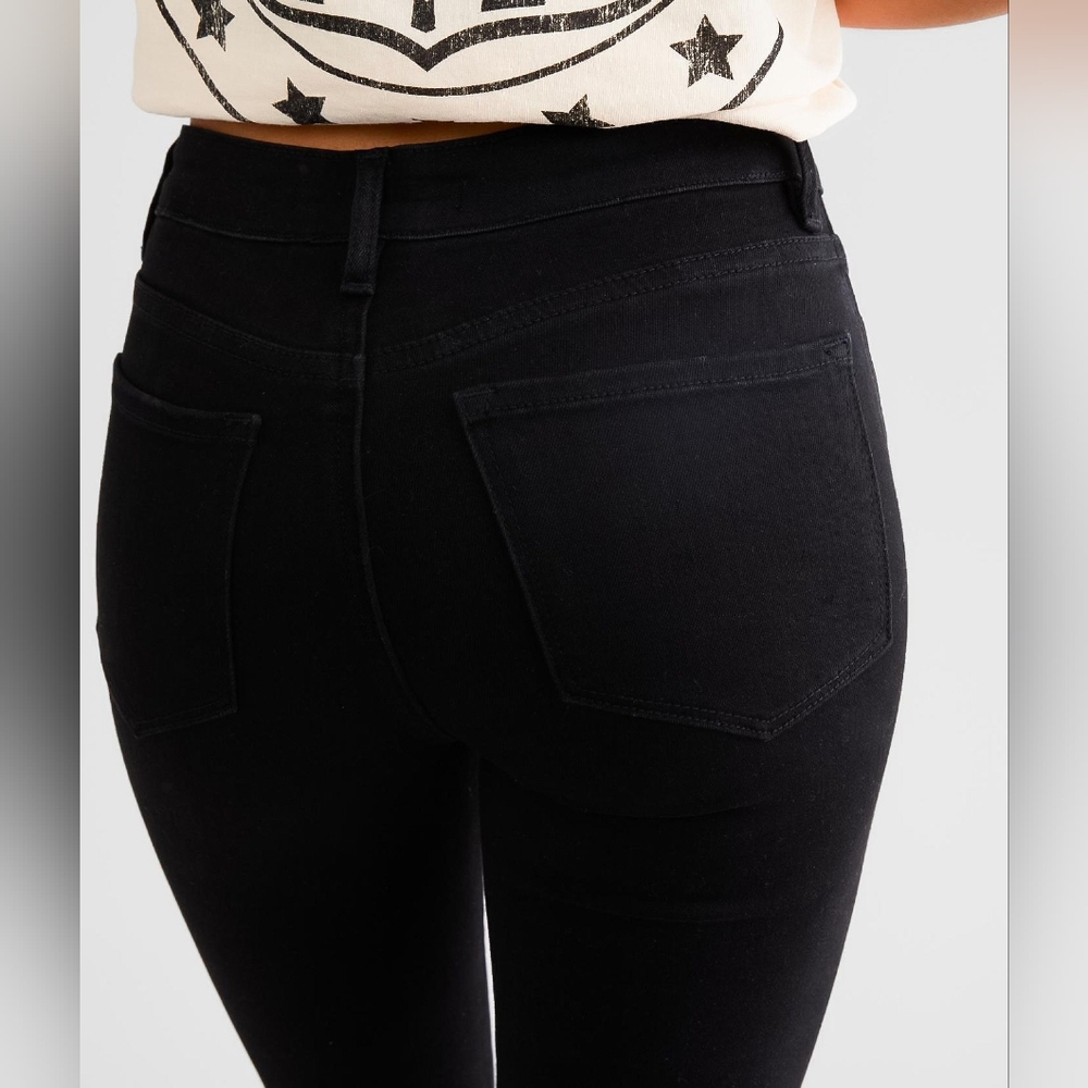 Flying Monkey Mid Rise Skinny Stretch Jeans Black Women's Size 27 NWT - Picture 5 of 11